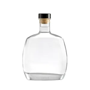 Kualitas tinggi dan botol kaca terlaris untuk minuman alkohol grosir logo khusus dengan harga murah
