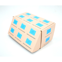 Boîte d'emballage personnalisée en papier noir écologique pour produits de beauté naturelle, avec logo sur mesure, idéale pour l'envoi postal