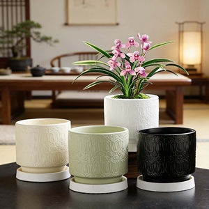 Macetas de Cerámica Estilo Nórdico Minimalista Ecológicas Duraderas Ligeras con Orificio de Drenaje para Suculentas y Bonsáis - Product Image 4