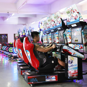 Trong nhà đồng tiền hoạt động OUTRUN 32 điện tử mô phỏng xe đua trò chơi máy trung tâm video đua lái xe Arcade Kit để bán - Product Image 4
