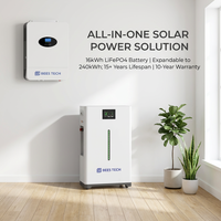 Système solaire hybride tout-en-un 1 kW 3 kW 6 kW, système de stockage d'énergie solaire 15 kW 20 kW pour maison hors réseau, ensemble complet