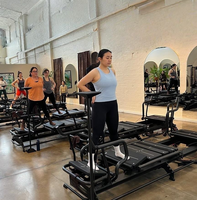 Máquina de Pilates Reformer Comercial ZY, Equipo Profesional de Entrenamiento de Fuerza Corporal Completa para Estudio de Pilates y Gimnasio