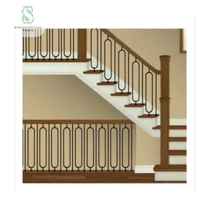 Balaustre de hierro fundido ornamental para barandillas de escaleras