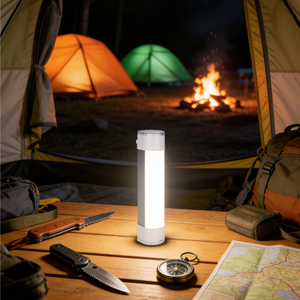 ไฟ LED แบบชาร์จไฟได้ขนาด 8 นิ้วสำหรับการตั้งแคมป์-กันน้ำระดับ IP54 ความสว่าง 400 ลูเมน รับประกัน 1 ปี - Product Image 2