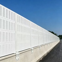 Barrière acoustique en acier galvanisé pour autoroute, barrière anti-bruit extérieure, mur acoustique insonorisant pour la réduction du bruit des routes, des ponts et des viaducs
