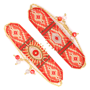 Pulsera hecha a mano de ojos malvados, pulsera de cuentas de semillas Miyuki, 2020 - Product Image 4