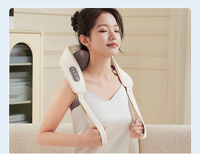 Masseur électrique USB multifonctionnel chauffant pour les muscles des épaules et du cou, avec fonction de pétrissage pour le trapèze