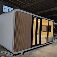 Maison capsule préfabriquée portable, imperméable et coupe-vent, type Apple Cabin, pour le glamping