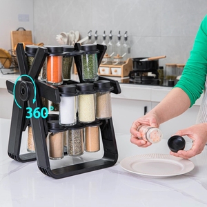 Étagère Rotative <span class=keywords><strong>à</strong></span> Bocaux <span class=keywords><strong>à</strong></span> Épices, Organisateur de Cuisine, <span class=keywords><strong>Support</strong></span> de Rangement pour Assaisonnements, Organiseurs <span class=keywords><strong>à</strong></span> Épices, Accessoires de Cuisine - Product Image 4