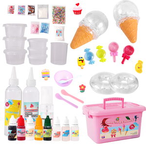 DIY Cake Chocolate Donuts & Ice Dessert Theme Slime <b>Kit</b> for Kids Party Favors to Make Butter Cloud and Foam Slime - Product Image 6
