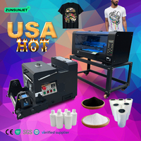 Impresora Zunsunjet Plotter DTF Print Pro30 A3Pro60-A3 Europa 12\" Máquina de Impresión DTF con Polvo Automatizado