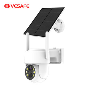 Q25 4G/WIFI telecamera solare HD ricarica solare 110 ° grandangolo udibile e allarme visivo PTZ rotazione impermeabilizzazione esterna - Product Image 1
