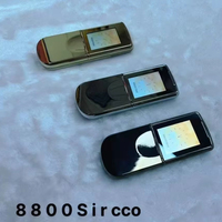 Costo barato 8800S Global desbloqueado Dual Sim 2,4 pulgadas teléfono celular Quad Band móvil Simple teléfono celular de lujo