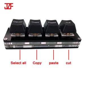 Keyboard mekanik lampu latar RGB dapat diprogram kustom DIY kabel OEM ODM