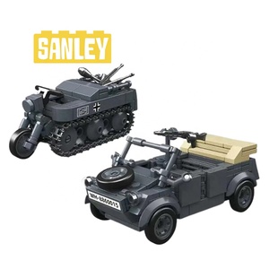 Nuovo Arrivo Modellino Auto Militare Tedesca Kettenkrad in Plastica Scala <span class=keywords><strong>1</strong></span>:35 Seconda Guerra Mondiale Giocattolo con Blocchi da Costruzione - Product Image 1