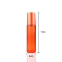 Flacons roll-on en verre colorés pour parfums et huiles essentielles – Divers styles, design givré, forme cylindrique, sérigraphiés