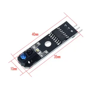 Modulo di tracciamento a 1 via a basso prezzo sonda di tracciamento IR TCRT5000 sensore di riflessione per evitare ostacoli rilevamento linea in bianco e nero