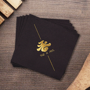 Nhà Máy Chất Lượng Cao Hot Bán Tùy Chỉnh Sang Trọng Mềm Cảm Ứng Dày In Bữa Ăn Tối Khăn Ăn Cocktail Airlaid Khăn Ăn Nhà Sản Xuất - Product Image 2