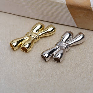 S925 Silver Necklace and Bracelet DIY Accessory <b>Holder</b> with 2-Row Fixed Buckle <b>Bow</b> Women's Decorative Sweater Chain 4233 - Product Image 3