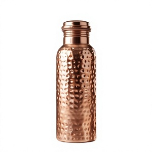 Bouteille d'eau en cuivre pur martelé, grande taille, style traditionnel ayurvédique, étanche, pour le sport – Vente en gros - Product Image 1