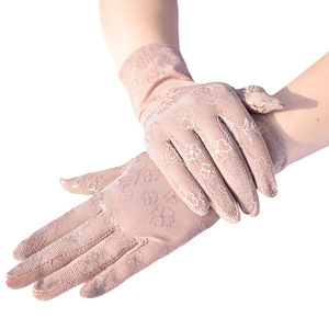 <span class=keywords><strong>Gants</strong></span> de mariée en dentelle respirante à fleurs pour femmes HZS-26004 - Product Image 3