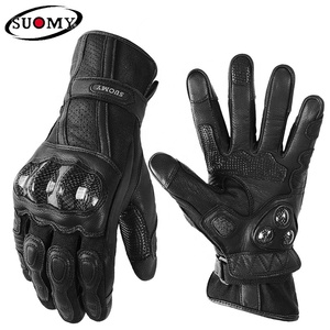 Gants de moto Suomy <span class=keywords><strong>pour</strong></span> <span class=keywords><strong>femme</strong></span>, en cuir, <span class=keywords><strong>pour</strong></span> la conduite moto, avec fibre de carbone, couleur rose, respirants, tailles XS à XXL - Product Image 3