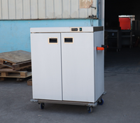 Chariot chauffe-plats électrique professionnel en acier inoxydable 90L à économie d'énergie pour la restauration hôtelière avec éclairage de présentation