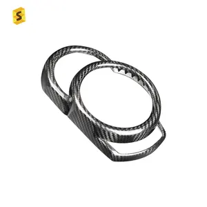 Accesorios interiores de la cubierta del marco del salpicadero de fibra de carbono real para <span class=keywords><strong>MINI</strong></span> Clubman F54 Countryman F60 <span class=keywords><strong>Cabrio</strong></span> F57 tipo Kits interiores - Product Image 1