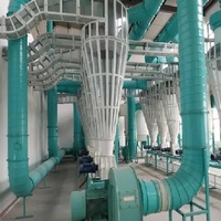 Système d'évacuation des gaz pour ligne de décorticage du riz, blanchisseuse de riz, décortiqueuse de paddy, polisseuse de riz