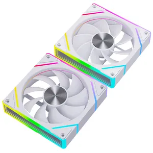 SNOWMAN 2024 Factory Newly Designed Computer Case Cooling Fan 120mm 6Pinr RGB Cooling Radiator Fan