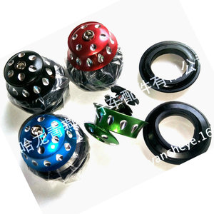 Aluminum Alloy Bicycle <b>Headset</b> <b>Spacer</b> 44mm Teardrop Design Lightweight Front Fork Accessory Black Red Blue Green - Product Image 1