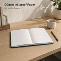 Carnet en cuir PU personnalisé A5, 120 pages, carnets en cuir, logo personnalisé, carnet de journal