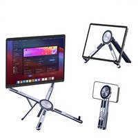 Support Magnétique Pliable Portable en Aluminium 17,3 Pouces Compatible avec Support Magnétique Multi-Modes et Fonction Perche à Selfie 2026
