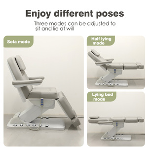 <span class=keywords><strong>Camilla</strong></span> <span class=keywords><strong>de</strong></span> Masaje Eléctrica Moderna y Lujosa para Tratamientos Faciales, Reclinable, para Salón <span class=keywords><strong>de</strong></span> Belleza, Estética, con 3 Motores y Control <span class=keywords><strong>de</strong></span> Pie - Product Image 5