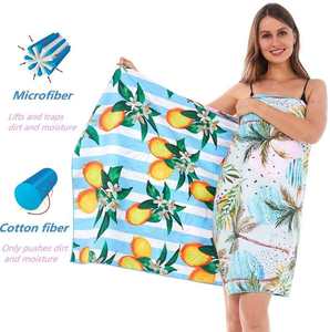 Wholesale Summer Floral <b>Beach</b> <b>Towels</b> Quick Dry Sand Free Absorbency Custom Double Sided Microfiber <b>Beach</b> Swim <b>Towel</b> - Product Image 4