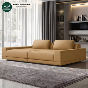 Muebles de Lujo para Interiores, Sofá de Sala de Estar con Brazos Estrechos y Cojines, Estilo Postmoderno Italiano - Product Image 1