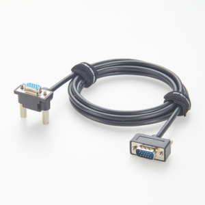 HD15 1080P <strong>VGA</strong> Male to Female 90 Degree up Angle Cable with Braid Shielding and PVC Jacket - Product Image 3