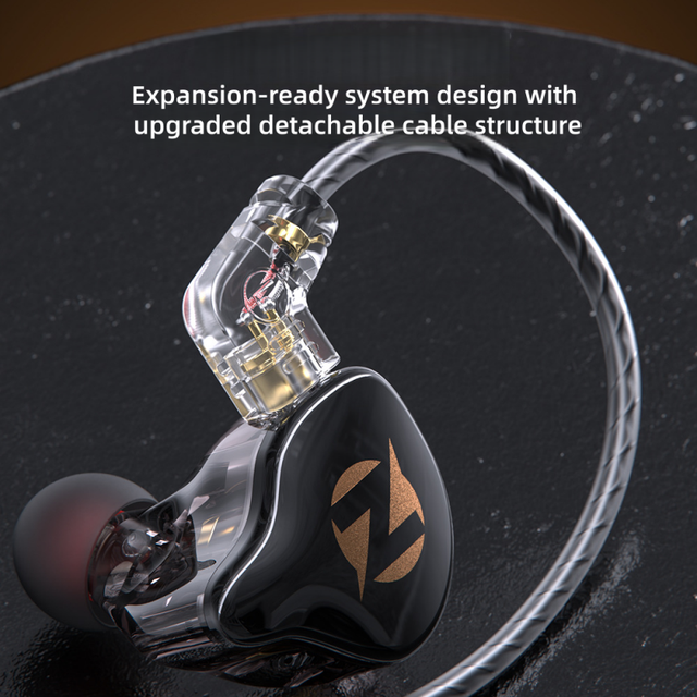 QKZ AK9 PRO New In-ear Music Wired Headphones HIFI Monitoring Stage Earplug Game Movement 3.5MM Music Bass Noise