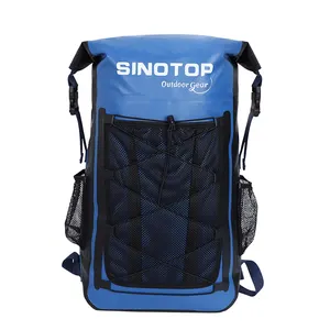 SINOTOP 30L IPX6 حقيبة ظهر مقاومة للماء إغلاق لفة للرجال حقيبة ظهر تسلق الجبال في الهواء الطلق للتخييم