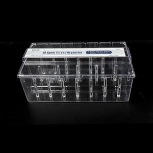 Boîte <span class=keywords><strong>de</strong></span> rangement en plastique transparent, empilable, 21 bobines, <span class=keywords><strong>fil</strong></span> à coudre, artisanat, idée, conteneur, 29515 - Product Image 6