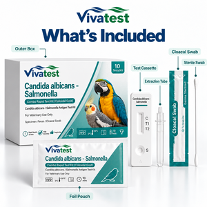 Kit de Prueba Rápida Combinada de Antígenos de <span class=keywords><strong>Candida</strong></span> Albicans y Salmonella Avian, <span class=keywords><strong>Flujo</strong></span> Lateral de Oro Coloidal - Product Image 3