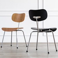 Chaise de salle à manger minimaliste nordique en bois massif pour la maison, les salons de thé, les cafés – Chaise de salle à manger multifonctionnelle et décontractée