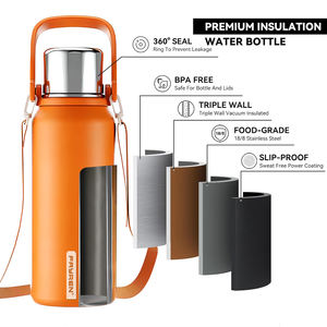 Termo de Acero Inoxidable 304 de Doble Pared, Botella de Agua Aislada al Vacío, Portátil para Viajes, Mantiene el Calor de 12 a 24 Horas - Product Image 5