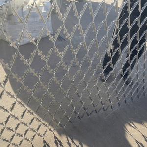Durable Stainless Steel 304 <strong>Razor</strong> Mesh / Anti-Theft <strong>Razor</strong> Barbed <strong>Wire</strong> Mesh For Singapore Residential &amp; Commercial Security - Product Image 1
