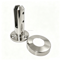 Support de fixation en acier inoxydable de 200 mm pour clôture de piscine, idéal pour les escaliers, les balustrades et les rampes en verre.