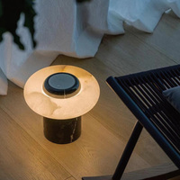 Lampes de table de style designer en marbre de luxe postmoderne, lampes de chevet pour chambre d'hôtel, lampes de table avec charge sans fil tactile