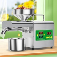 Mini presse à huile domestique automatique à froid et à chaud pour arachides en acier inoxydable, facile à utiliser