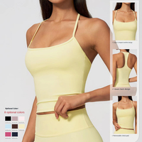 Bare-Fit Yoga Tanktop mit I-Rücken-Design, eng anliegender Outdoor-Sport-BH, Lauf-Fitness-Weste, schweißableitend, hoher Halt