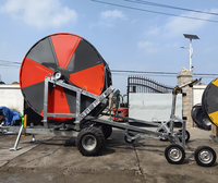 Système de machine de bobine d'irrigation semi-hydraulique de ferme pour l'irrigateur de bobine de tuyau de tuyau d'économie d'énergie d'OEM de fermes