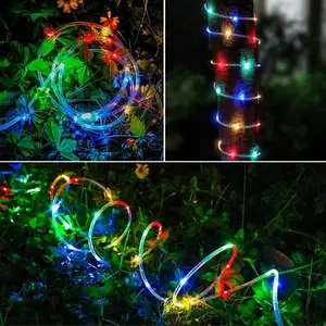 15M 360 Outdoor LED Rope Light 8 Modes Of Flexible Tube Light That Can Be Connected Used For Gardens Pool Outdoor Decoration